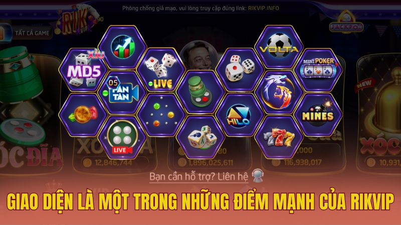 Giao diện là một trong những điểm mạnh làm nên tiếng tăm cho cổng game